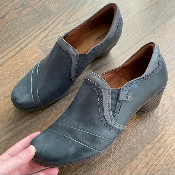 Cobb Hill Women’s LAUREL SLIP-ON Blue Leather shoes size - Picture 1 of 12